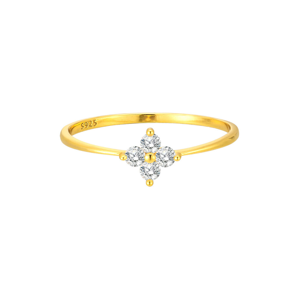 Flower Promise Ring | 925 Sterling Silver