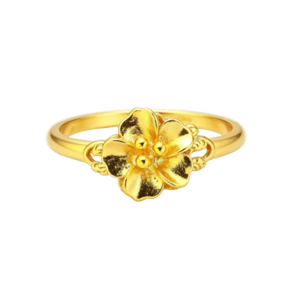 Hibiscus Flower ring | 18K Gold Plated