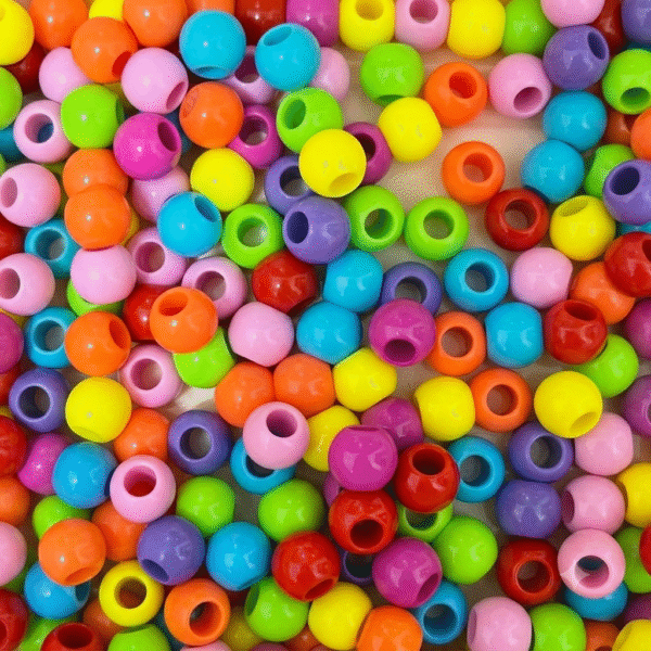 200pcs Resin Large Beads Big Hole Mixed Random for Chunky Jewelry