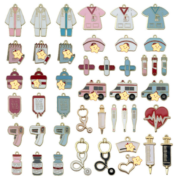 45pcs Nurse Medical Charms Pendant Set
