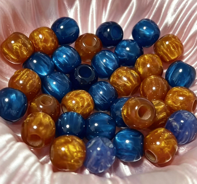 150pcs Resin Large Beads Big Hole Mixed Random for Chunky Jewelry